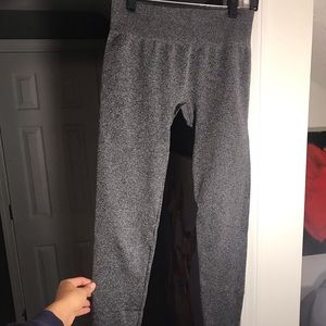 high waisted grey leggings